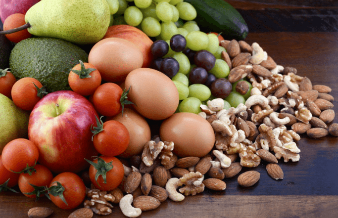 Fruits vegetable nuts